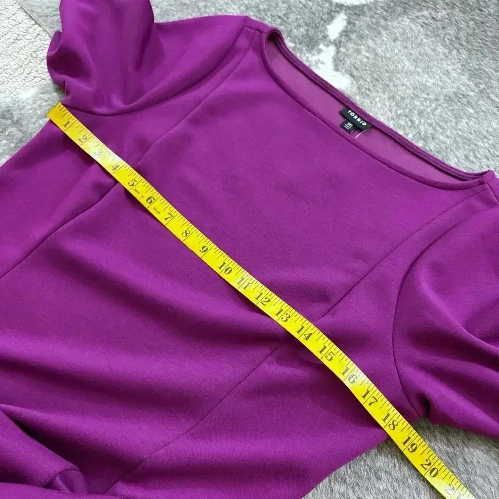 NWT Torrid Midi Studio Cupro Bodycon Dress - Picture 12 of 12